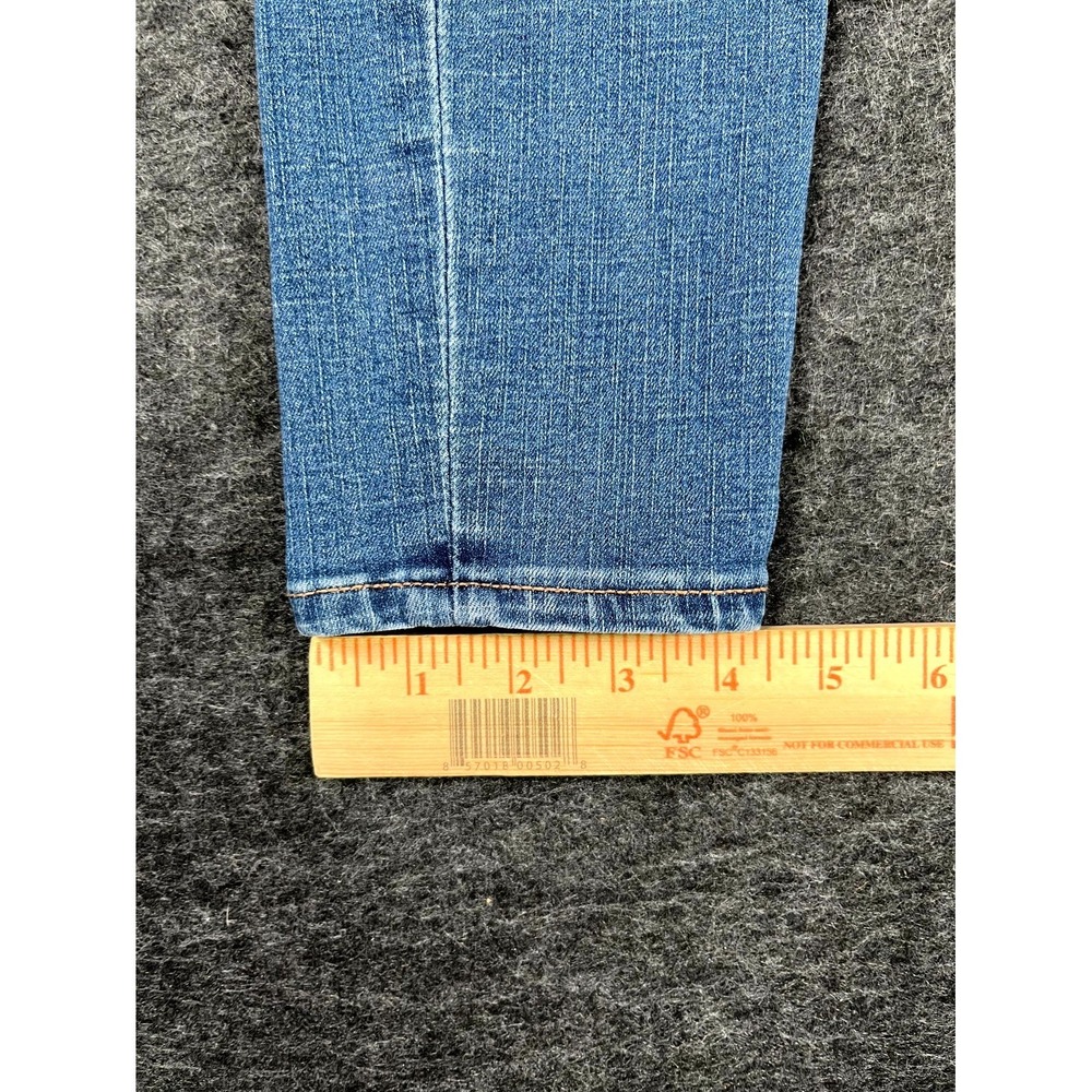 Aero Jeans Womens 2 Blue Denim Cotton Stretch Distressed High Rise Jegging - Picture 2 of 10